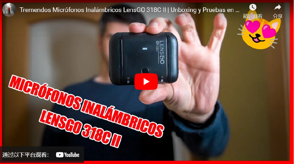 Tremendos Micrófonos Inalámbricos LensGO 318C II | Unboxing y Pruebas en Español