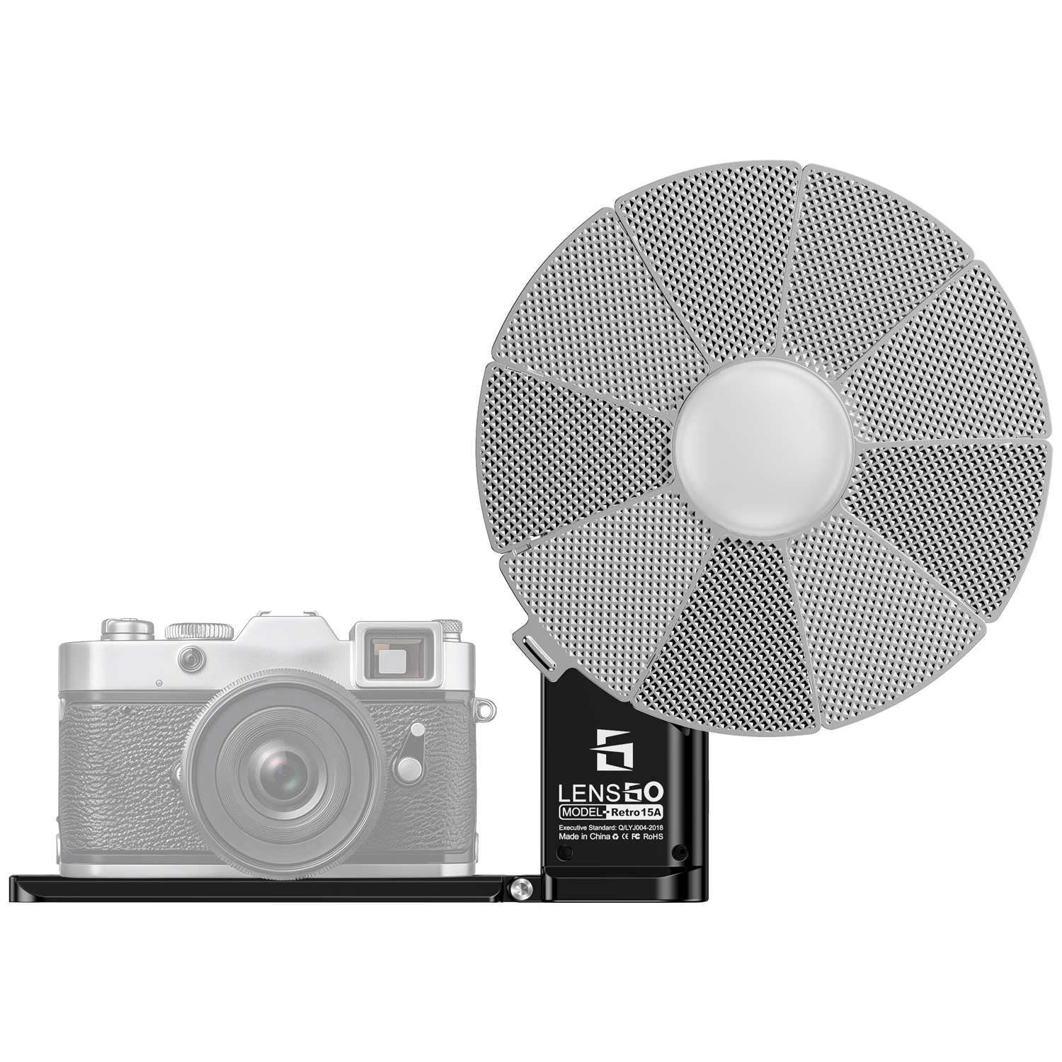 LENSGO 15A Retro Handheld Video Light | 15W | 8 FX Modes | CRI ≥96 | Built-in Battery | Portable Fill Light for Photography & Videography