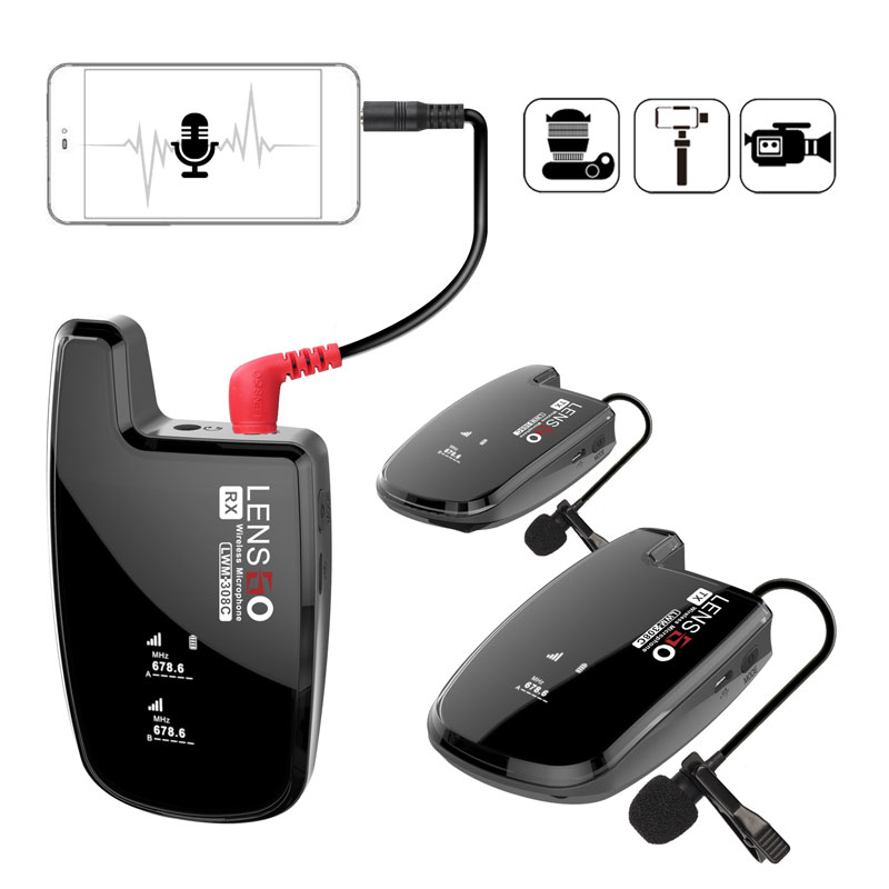Lensgo308C Mobile Lavalier Wireless Microphone System