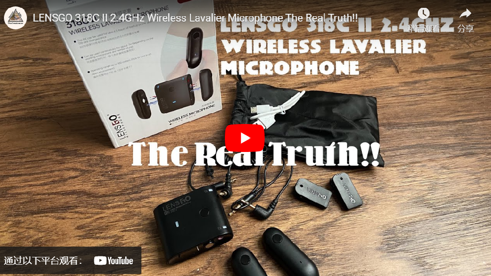 LENSGO 318C II 2.4GHz Wireless Lavalier Microphone The Real Truth!!